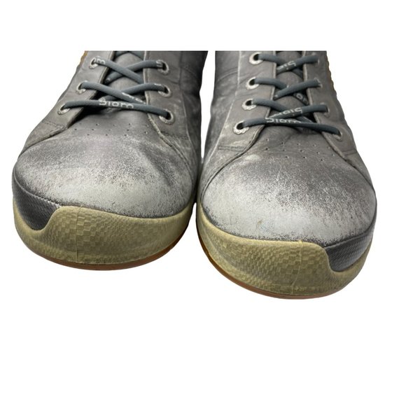 Ecco Men's Biom Yak Gray/Orange Yak Leather Spikeless Golf Shoe EU 44/US 10-10.5 - Picture 3 of 8